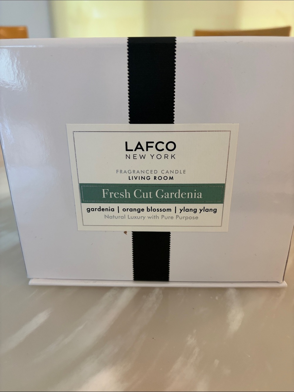 Lafco Fresh Cut Gardenia Candle - White & Green